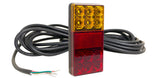120 Series Right Hand LED Combo Trailer Lamp - Stop / Tail / Indicator / License Plate with 9m Cable (10-30V)