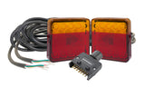 20 Series Left & Right Hand LED Combo Trailer Lamp Kit - Stop / Tail / Indicator / License Plate with 9m Cable & Flat Trailer Plug