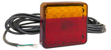 120 Series Left Hand LED Combo Trailer Lamp - Stop / Tail / Indicator with 9m Cable(10-30V)