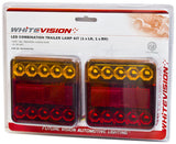 20 Series Left & Right Hand LED Combo Trailer Lamp - Stop / Tail / Indicator / License Plate (10-30V) Blister