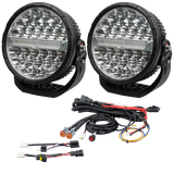 Razyer 9" Series LED Driving Light Pack with Wiring Kit