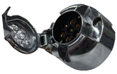 Trailer Socket - Large Metal Round 7 Pin