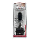 Trailer Adaptor - Large Round 7 Pin Plug to Flat 7 Pin Socket Blister