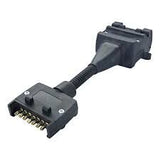 Trailer Adaptor - Flat 12 Pin Plug to Flat 7 Pin Socket