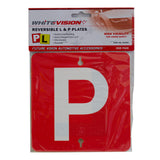 Reversible Black on Yellow & White on Red L & P Plate