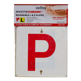 Reversible Black on Yellow & Red on White L & P Plate