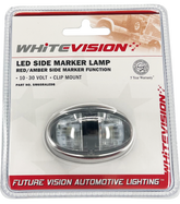 SM65 Series Red / Amber Lens Side LED Marker Blister