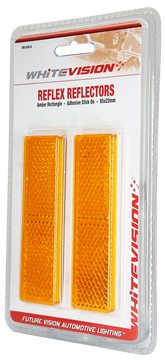 WR140 Series Amber Reflector - Twin Pack Blister