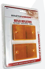 WR6 Series Amber Self Adhesive Reflector - Twin Pack Blister