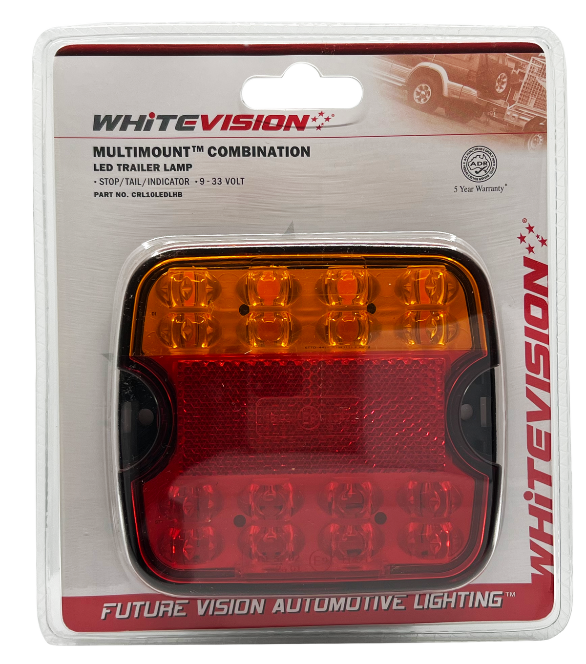 10 Series Left Hand LED Combo Trailer Lamp - Stop / Tail / Indicator  Blister
