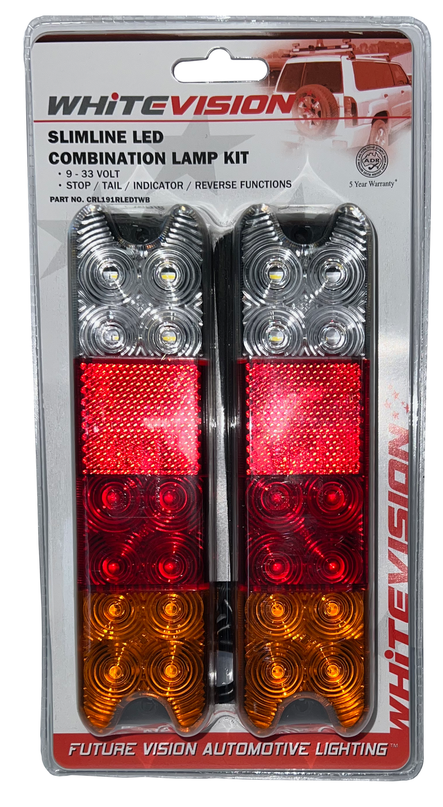 191 Series Slilmline LED Combo Lamp - Stop / Tail / Indicator / Reverse Twin Blister