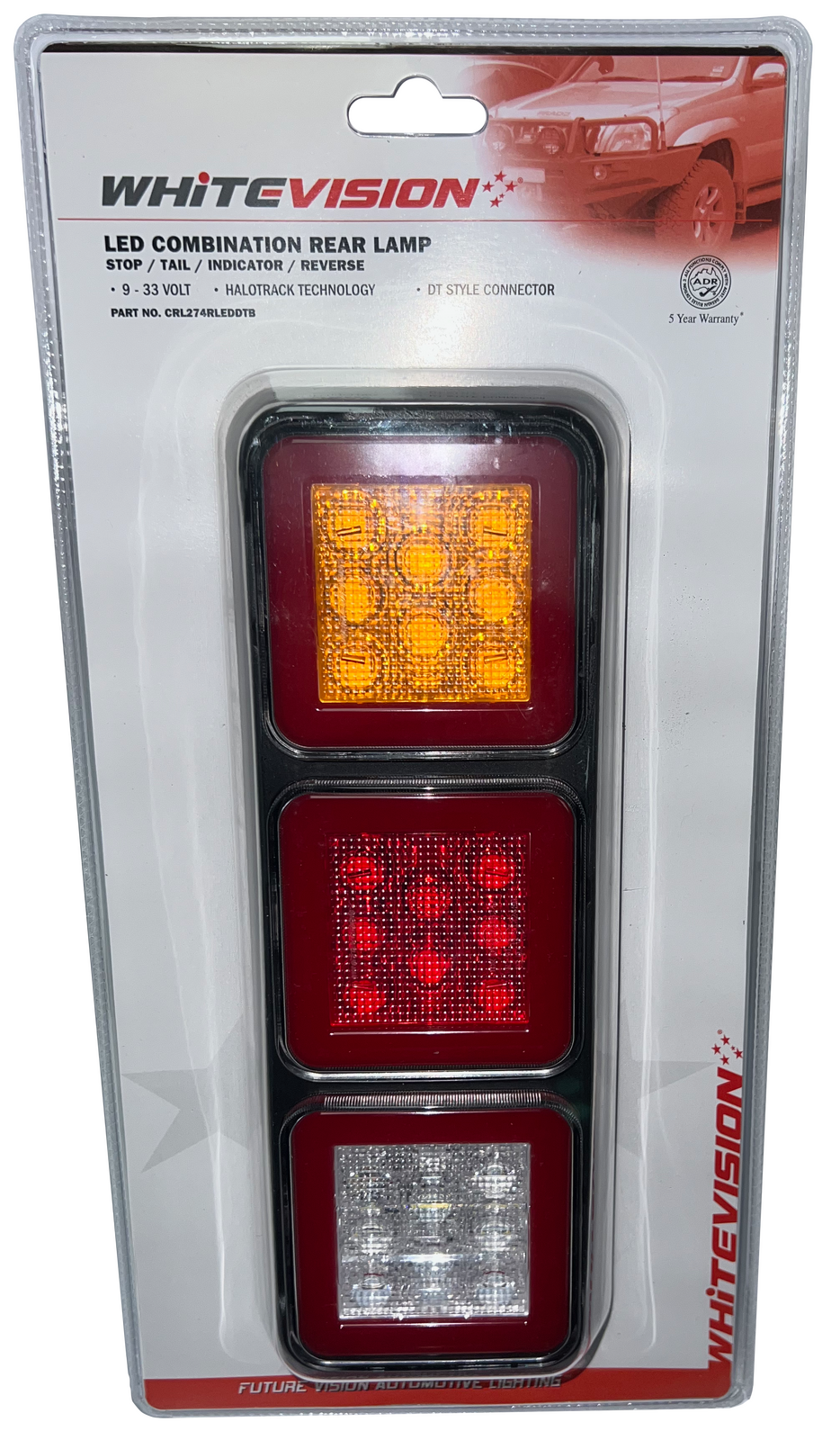 274 Series LED Combo Lamp - Stop / Tail / Indicator / Reverse Blister with Deutsch