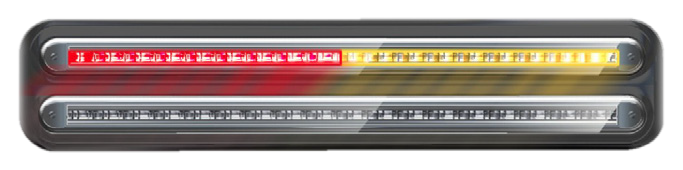 360 Series LED Slimline Combo Lamp - Stop / Tail / Indicator / Reverse Black Base