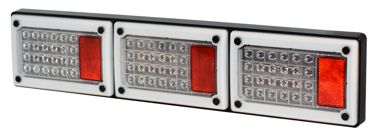 Perei 510 Series LED Twin Jumbo Clear Lens Combo Lamp - Stop / Tail / Indicator