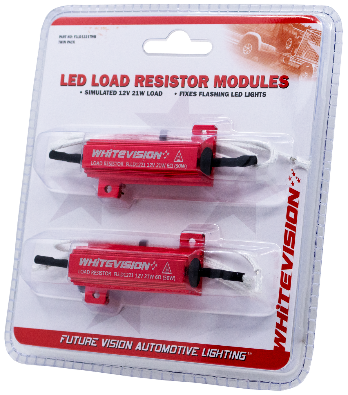 21W LED Load 12V Resistor Twin Blister (8R)