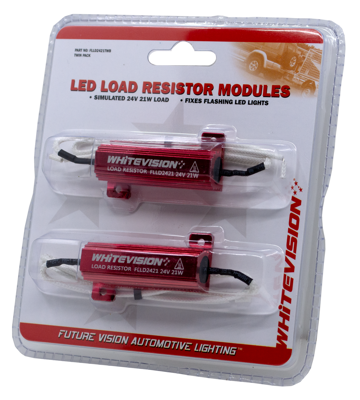 21W LED Load 12V Resistor Twin Blister (8R)