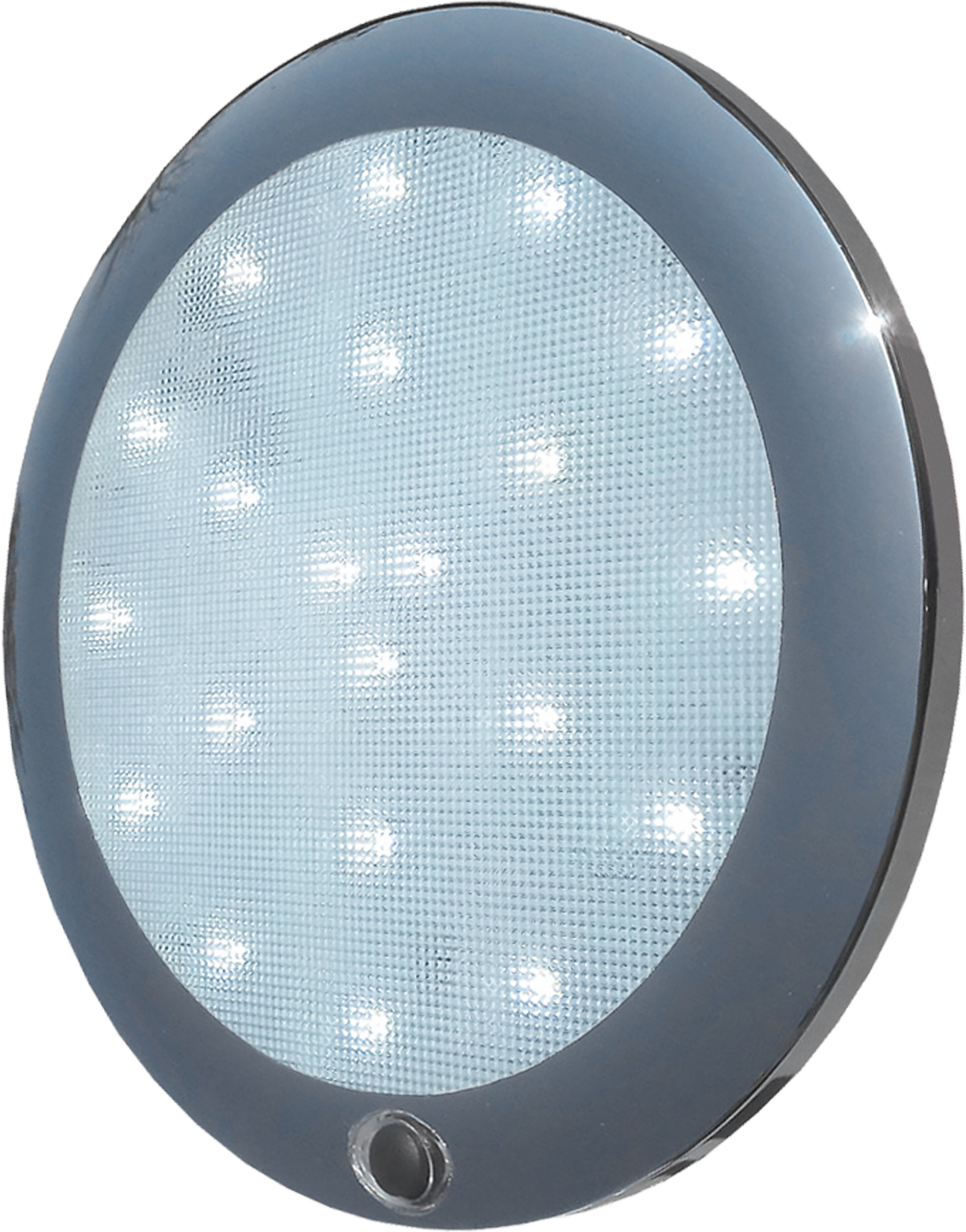 180mm Round LED Interior Light Chrome Base