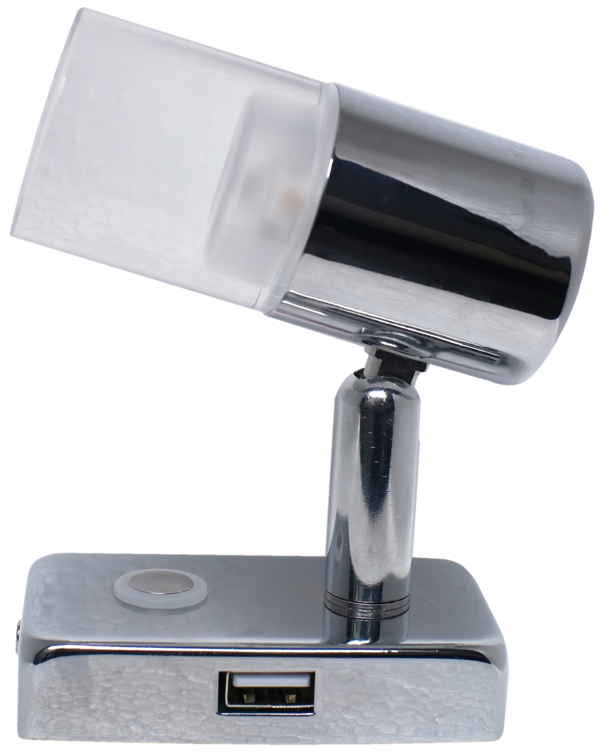 LED Crome Base Downlight Reading Light with USB Socket