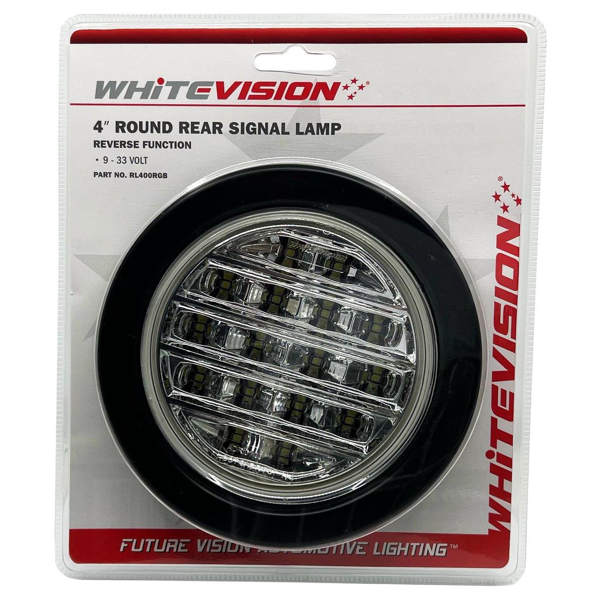 400 Series LED Clear Lens Reverse Lamp with Grommet Blister