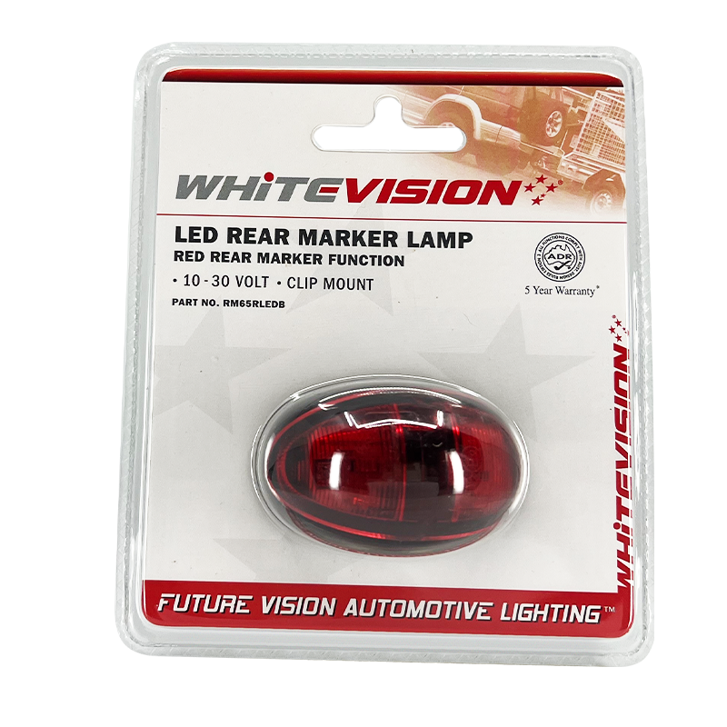SM65 Series Red Lens Rear LED Marker Blister