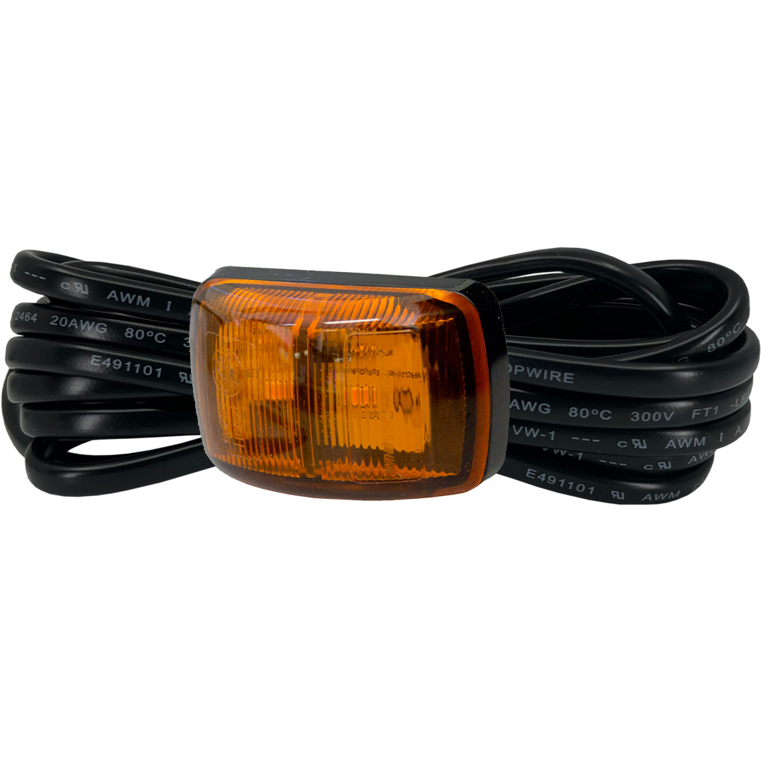 SM62 Series Amber Lens Side LED Marker with 3m Cable