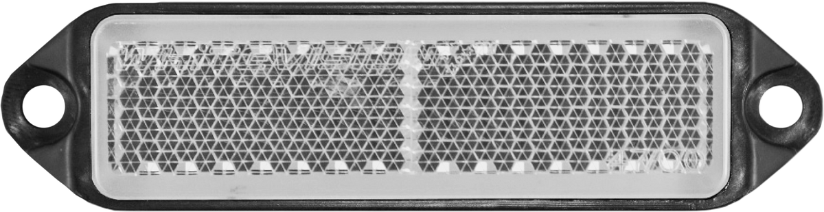 WR121 Series Clear Reflector Black Base