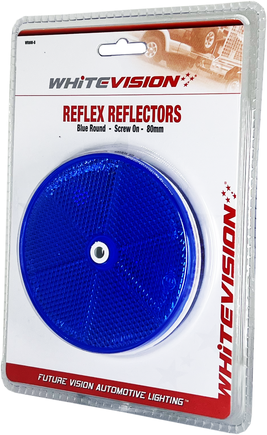 WR80 Series Round Blue Delineator- Twin Pack Blister