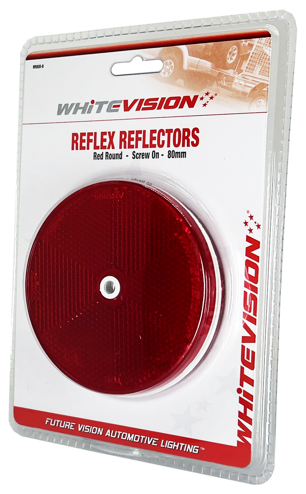 WR80 Series Round Red Delineator - Twin Pack Blister